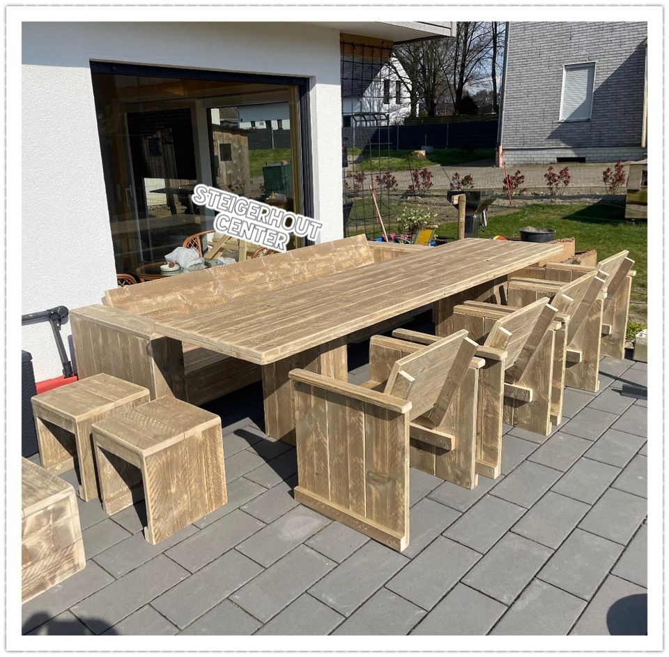 Robuste Gartentische Holztisch Gastronomie Sitzgruppe Bartisch in Aachen