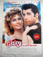 "GREASE" Filmplakat Kino Poster John Travolta Olivia Newton-John Altona - Hamburg Ottensen Vorschau