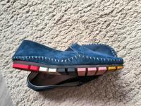 Mokassin, Loafer,Größe 41, Cosmos, blau echt Leder, Slipper Bayern - Mitterteich Vorschau