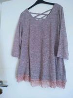 Pullover Gr. 44, rosa/grau mit Spitze, Gina,  NEU Nordrhein-Westfalen - Ense Vorschau