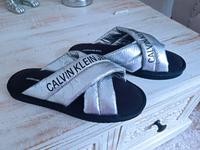 CALVIN KLEIN Schuhe Sandalen Pantoletten silber Gr.41 Niedersachsen - Twistringen Vorschau