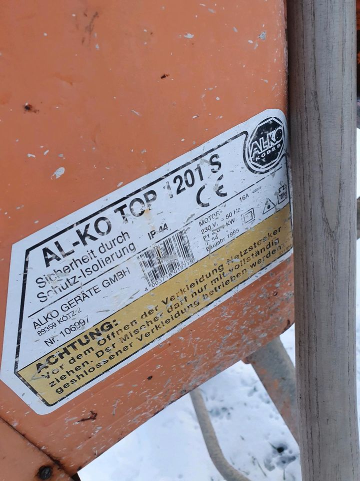 Betonmischer Vermieten AL-KO TOP 1201 S 120L in Weinböhla