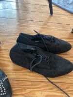 Halbschuhe Schuhe Schnüren schwarz ähnlich Wildleder samt gothic Pankow - Weissensee Vorschau