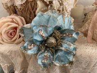 Glitzer Blüte Shabby Blau Brocante Blume Bayern - Selb Vorschau