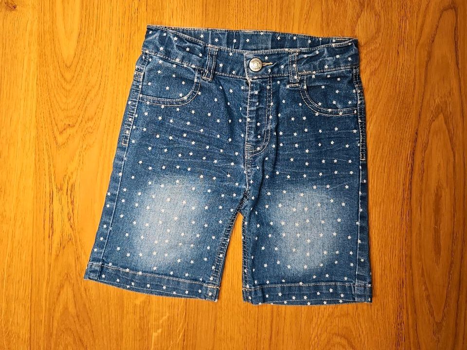 Jako-o Jeans Shorts 128 Sterne Mädchen in Eggenstein-Leopoldshafen