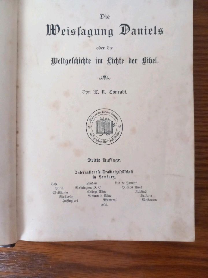 Die Weissagung Daniels 1905 L. R. Conradi in Bentzin