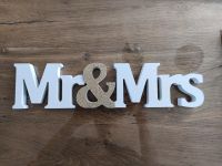 Mr&Mrs Schild Holzschild Hochzeit gold Mr und Mrs Niedersachsen - Ostercappeln Vorschau