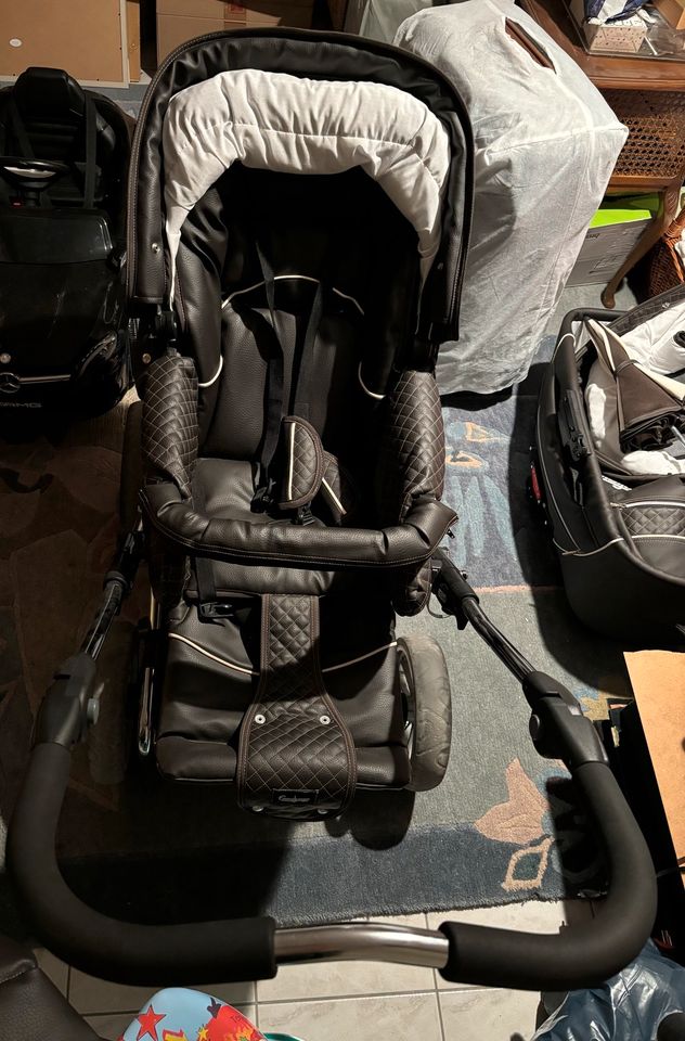 Emmaljunga Kinderwagen Mondial De Luxe - Leder in Falkensee