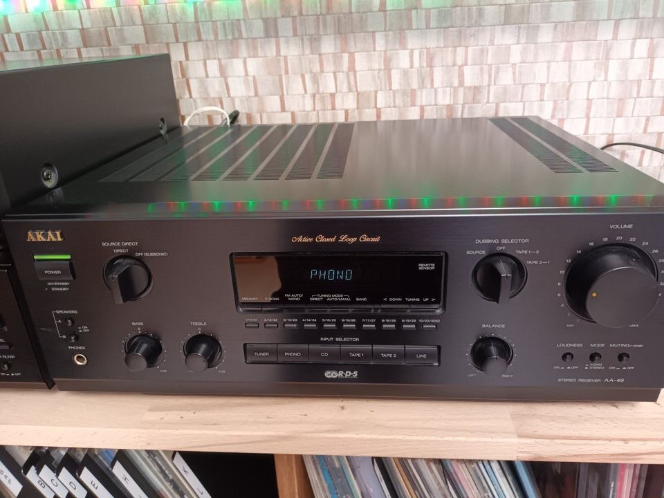 AKAI HighEnd StereoAnlage HiFi CD-Player Receiver Boxen FB TapeD in Porta Westfalica