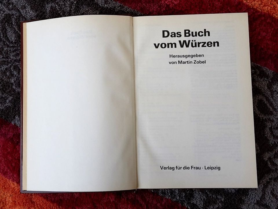 Das Buch vom Würzen Verlag für die Frau -Leipzig DDR in Jena