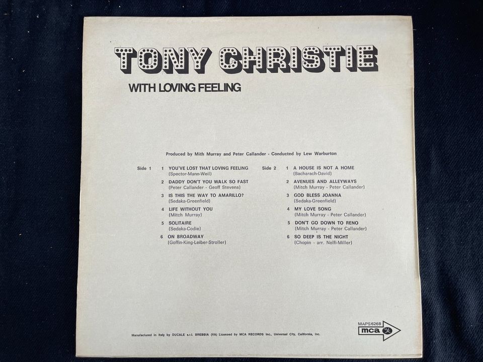 Tony Christie  with loving feeling Vinyl LP 12" in Pulheim