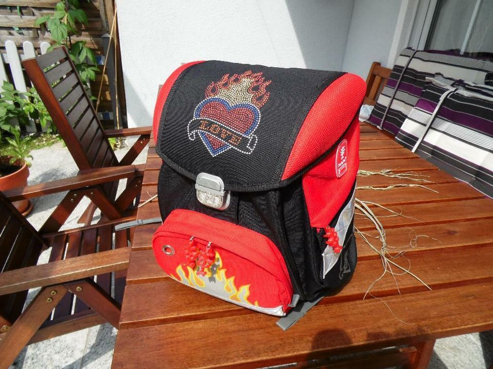 Step by Step Schulrucksack, Schulranzen heartflame Set wie NEU in Metten