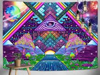 Wandteppich / Wandtuch "LSD Welt", Größe: 150x130cm Bayern - Straubing Vorschau