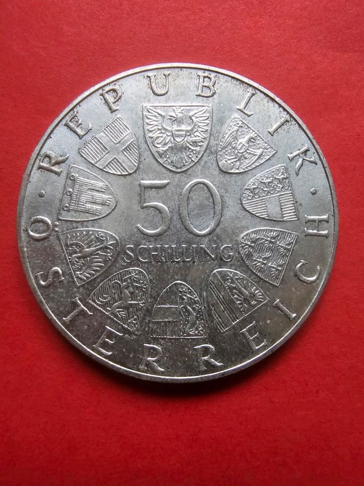 50 Schilling Wiener Gartenschau, 1974, stgl. 640er Silber in Wermelskirchen