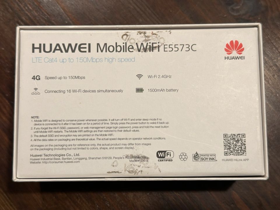 Huawei Mobile WiFi E5573C Mobile Hotspot in Gemmingen