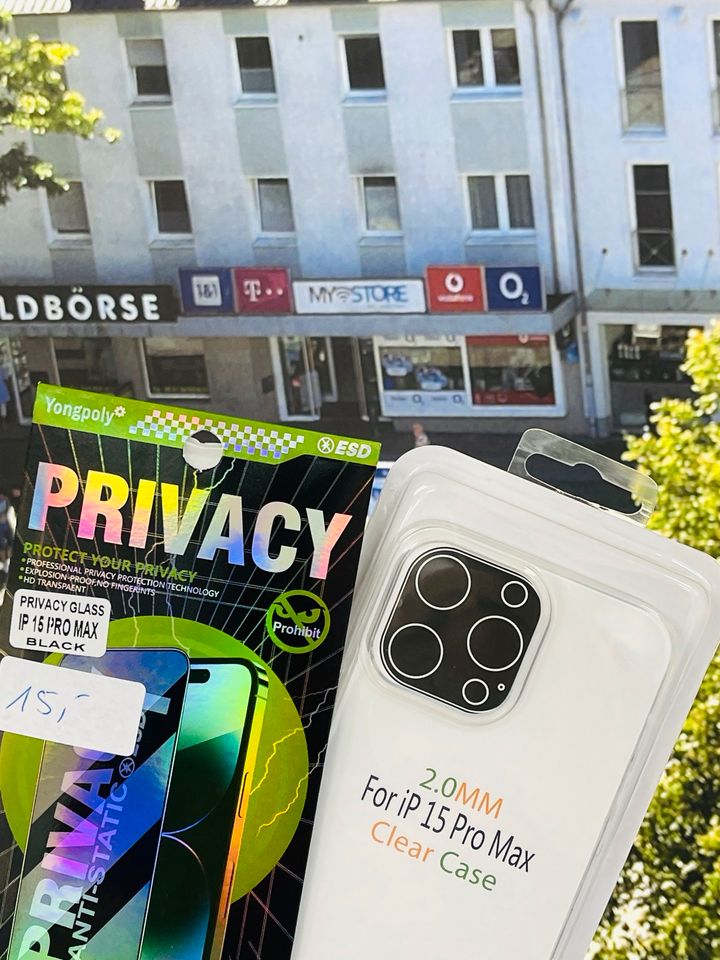 iPhone 15 Pro Max Panzerglas + Silikon Case für nur 15€ in Bielefeld