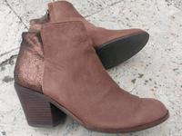 Görtz Stiefeletten Leder Biker-Boots Braun/Bronze Gr. 38 Dresden - Klotzsche Vorschau