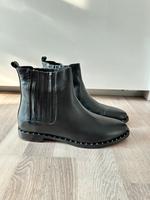 Schwarze Stiefeletten Damenschuhe Marco Pini Gr. 40 Leder Düsseldorf - Unterrath Vorschau