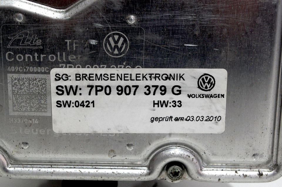 VW TOUAREG 7P 3,0 V6 TDI DIESEL ABS BLOCK STEUERGERÄT HYDRAULIK in Mühlhausen