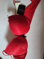 BH 34c Damen Bustier rot gefüttert gepolstert Dessous spitze Baden-Württemberg - Neckargemünd Vorschau