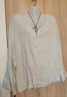 Gr.48 Viskose Bluse mit kleinen Herzen & lange weite Ärmel Sachsen - Görlitz Vorschau