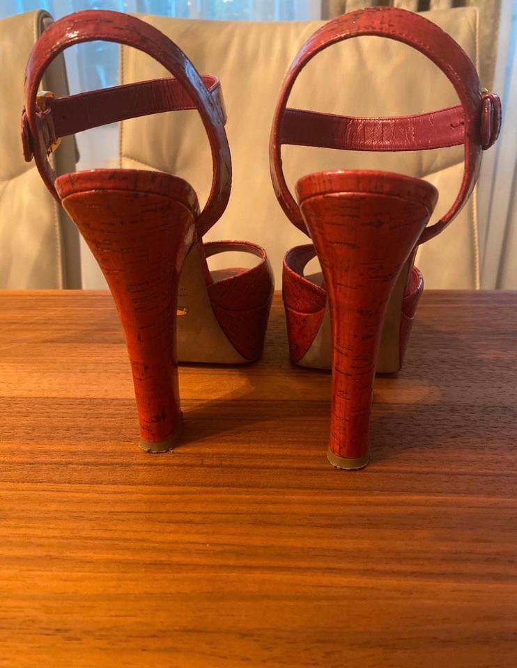 High Heels,Plateau Sandalen von Sergio Rossi Gr.36, Rosa / rot in Offenbach