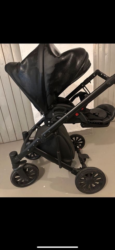 Anex Kinderwagen buggy Leder schwarz neuwertig in Köln