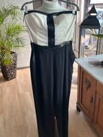 Neu! Chicer eleganter Jumpsuit trägerlos schwarz-Champagner Gr.XL Bayern - Durach Vorschau