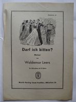 Noten, Darf ich bitten? Walzer für Akkordeon von Waldemar Leers; Rheinland-Pfalz - Neustadt an der Weinstraße Vorschau