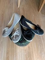 Tamaris Slipper, Gr. 37, sportliche Ballerinas, schwarz / grau Bayern - Hummeltal Vorschau