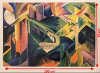 # LEINWAND # FRANZ MARC # REH IM KLOSTERGARTEN # 100 x 70 # NEU # Baden-Württemberg - Leonberg Vorschau