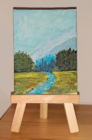 Kleiner Fluss im Gebirge, Acrylbild, selbst gemalt Wandsbek - Hamburg Bergstedt Vorschau