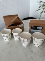 4x kaffee tassen neu unbenutzt mit mustern gold details Baden-Württemberg - Rheinstetten Vorschau