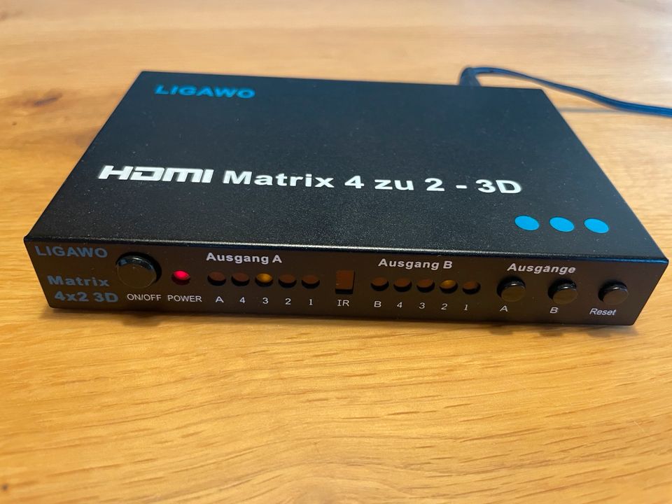 Ligawo HDMI 3D Matrix Switch 4x2 toslink in Würzburg