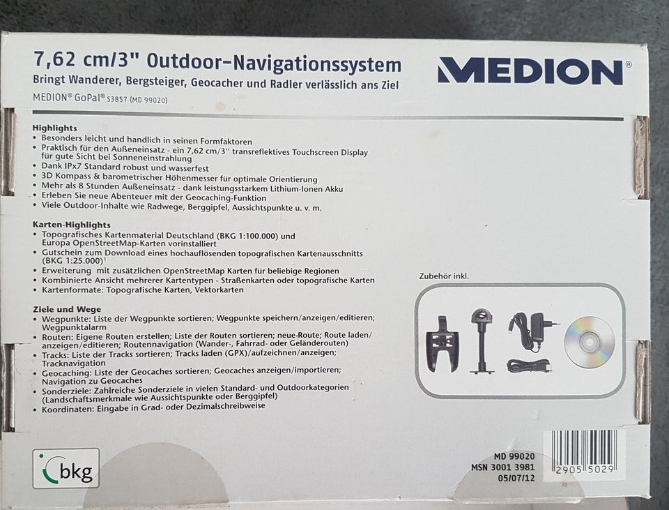 Outdoor Navi Medion S 3857 in Hermsdorf