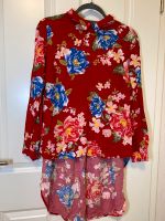 Langarm-Bluse von bonrpix, rot mit Blumenmuster in Gr. 44 Bayern - Postbauer-Heng Vorschau