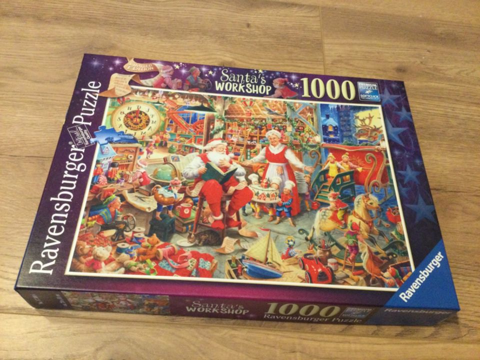 Ravensburger Puzzle 1000 Teile Limited Edition Santas Workshop in Nienhagen