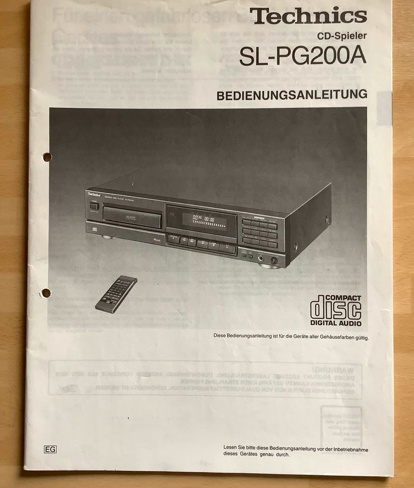 Technics BDA SA-190 SL-PG200A SU-V500/300 PG360/460 RS-TR373/474 in Klötze