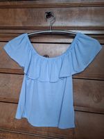 H + M Bluse Carmen Style T-shirt blau XS 34 Baden-Württemberg - Gottenheim Vorschau