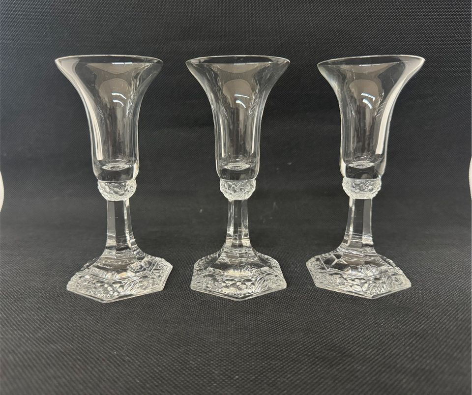 3 Rosenthal Classic Rose Kerzenständer Glas in Waldkraiburg