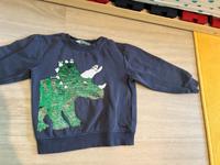 Glitzrpulli Wendepailletten Dino blau grün 104 Baden-Württemberg - Markdorf Vorschau