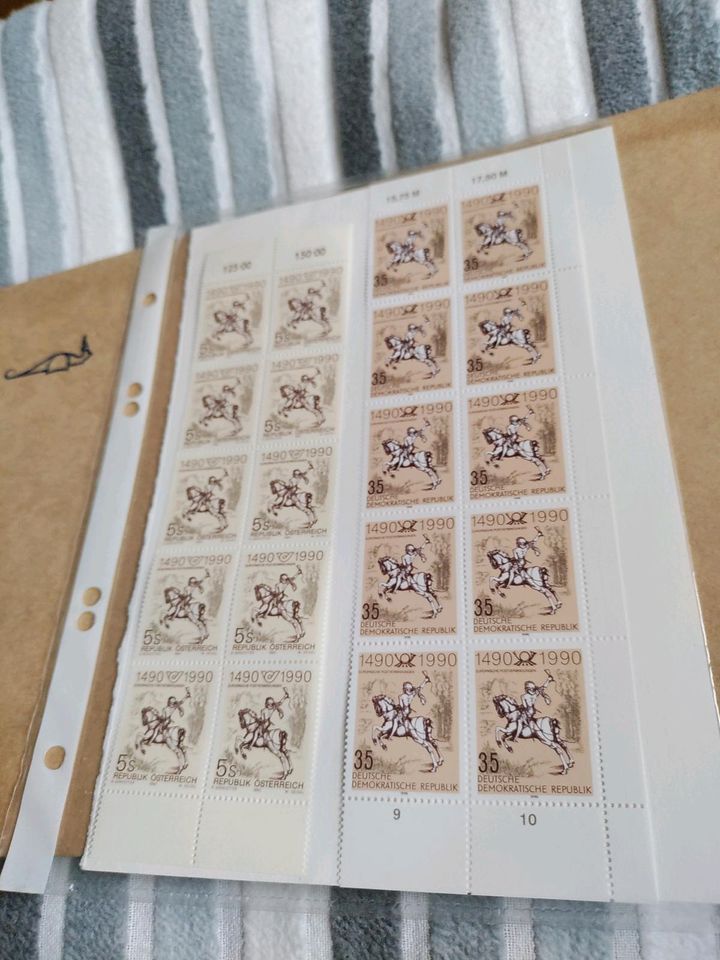 500 Jahre Post.       40 Briefmarken in Oppenweiler