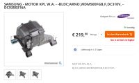 nagelneuer SAMSUNG Waschmaschinenmotor WDM500FGB z.B. für WF5784 Bayern - Hohenthann Vorschau