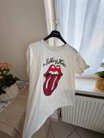 Rolling Stones Shirt in Weiss Saarland - Schiffweiler Vorschau