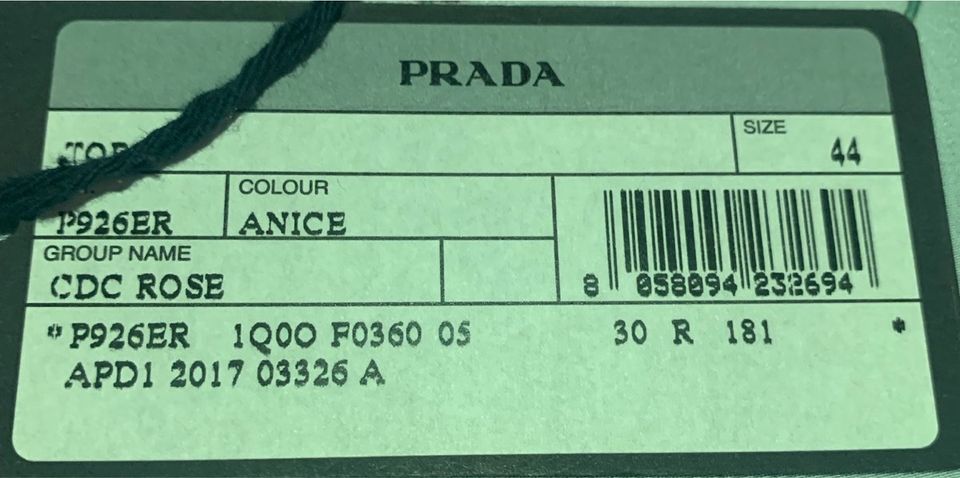 NEU mit Etikett Original Prada 699€ Top Bluse Seide Größe 44 40 in Issum