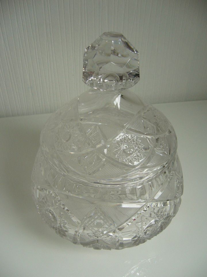 Bonboniere mit Deckel - Bleikristall in Wiemersdorf