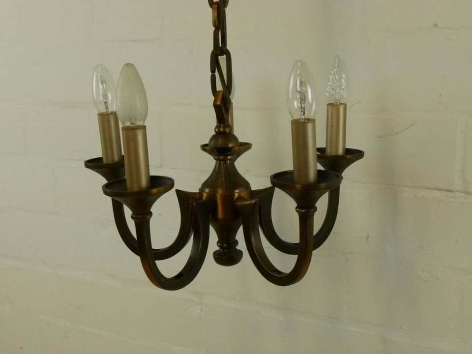 Schäfer-Leuchten Kronleuchter - Bronze - Lampe - 60er Vintage in Hiltrup