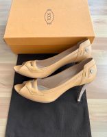 Original Tods Leder Peeptoe Pumps, Camel, Größe 39 Hessen - Mörfelden-Walldorf Vorschau