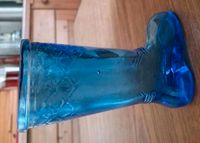 Schnapsglas DDR Stiefel blau Glas gross ca. 4 - 6 cl Sachsen - Wyhratal Vorschau