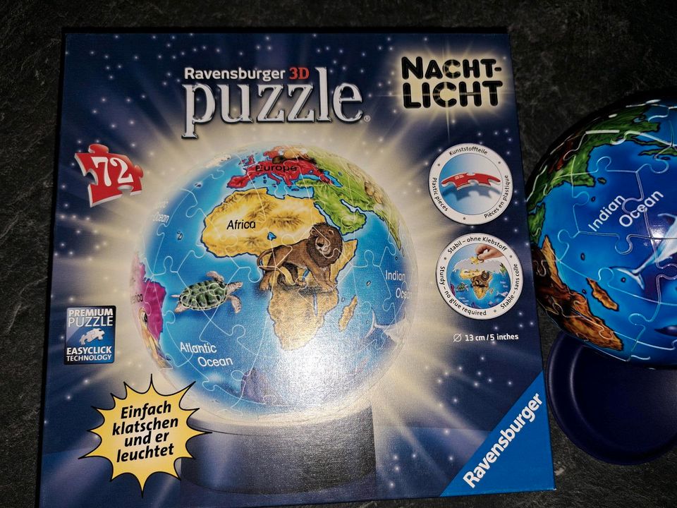 Puzzle 3 D Ravensburger Nachtlicht 72 Teile Erde in Dresden